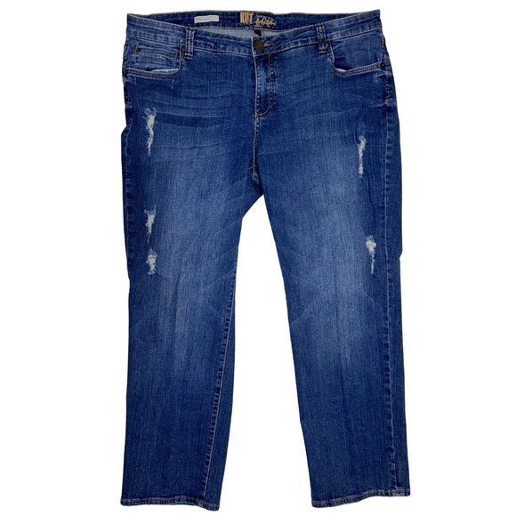 Kut from the Kloth Denim - Kut from the Kloth Katy Boyfriend Ankle Jeans 18W slight distressing (D12)